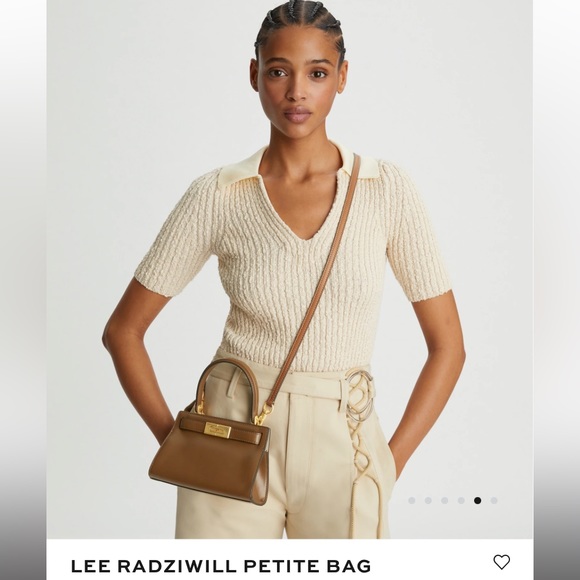 Sold💝💝Authentic Tory Burch Lee Radziwill Petite Bag🤎 - Picture 2 of 16